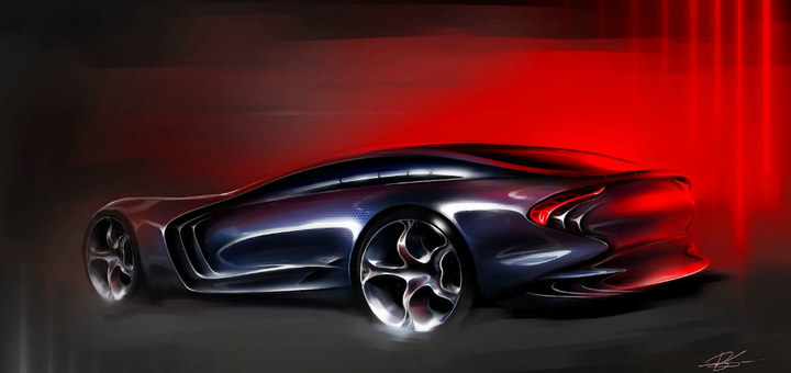 Automobile design，design sketch，