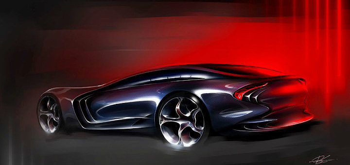 Automobile design，design sketch，