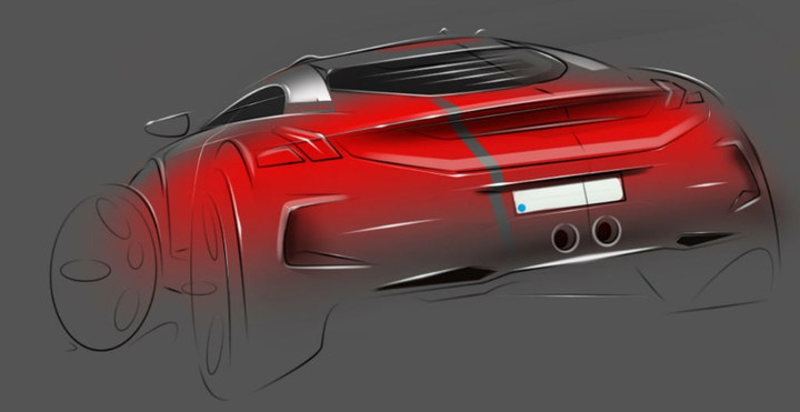 Automobile design，design sketch，