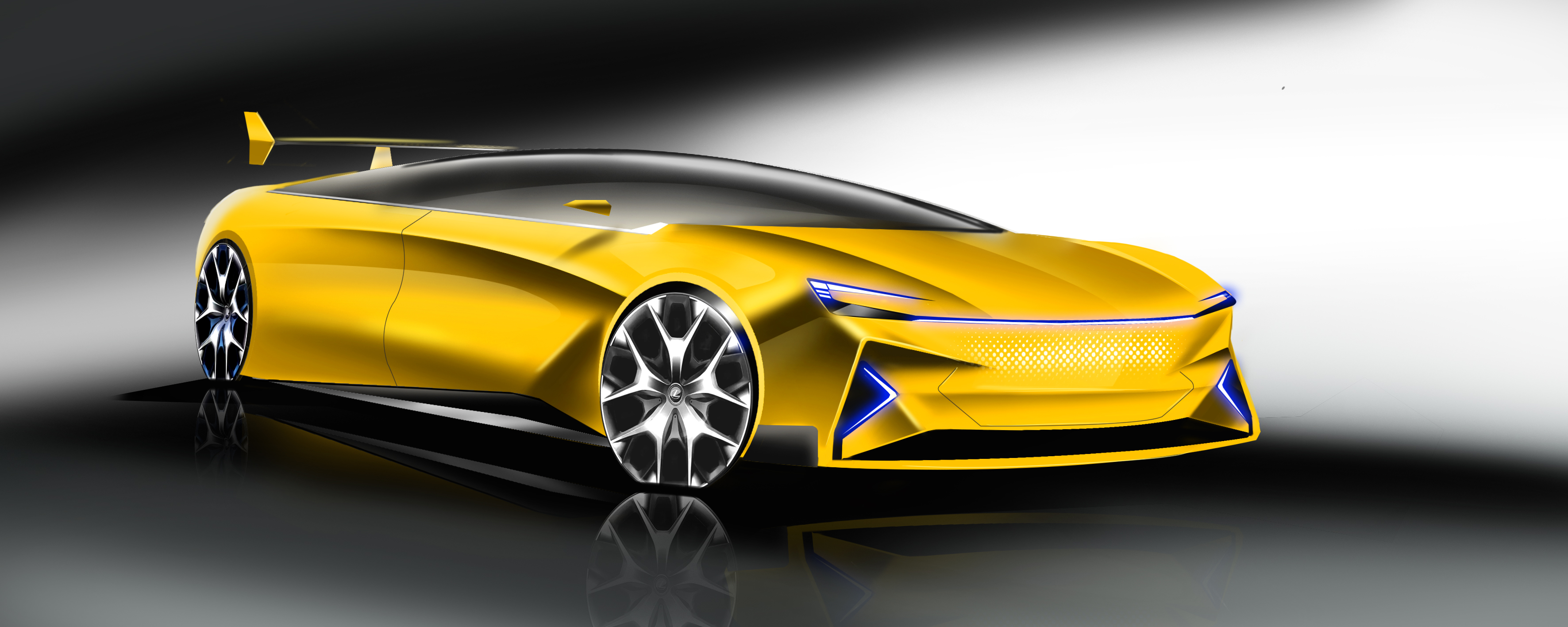 Car design rendering，