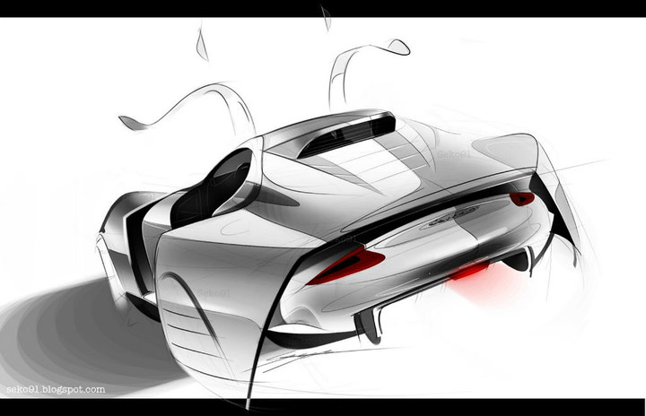 Automobile design，design sketch，