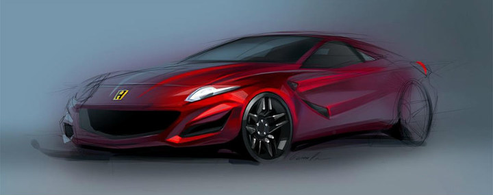 Automobile design，design sketch，