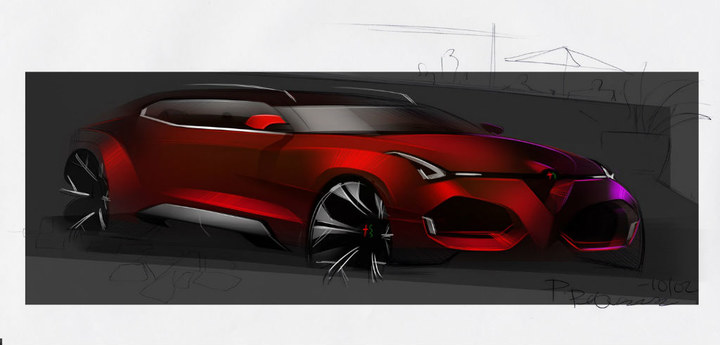 Automobile design，design sketch，