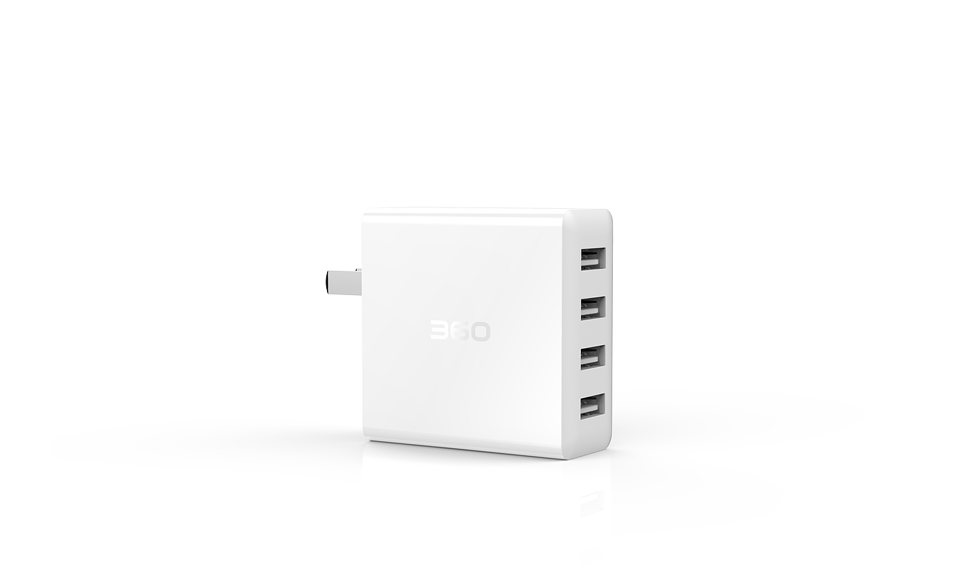 three hundred and sixty，Intelligent hardware，Multi port charger，original，