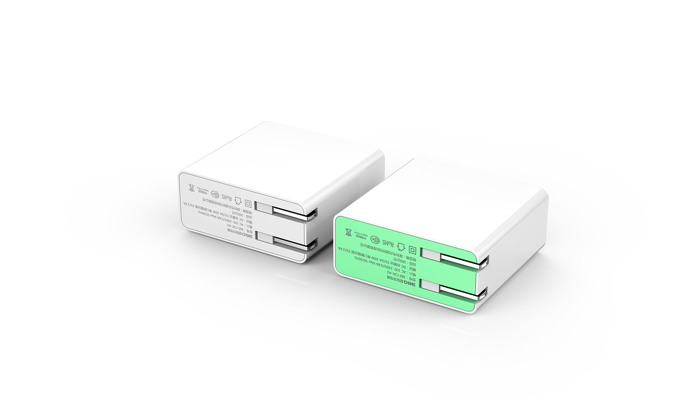 three hundred and sixty，Intelligent hardware，Multi port charger，original，