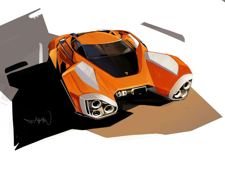 Automobile design，design sketch，
