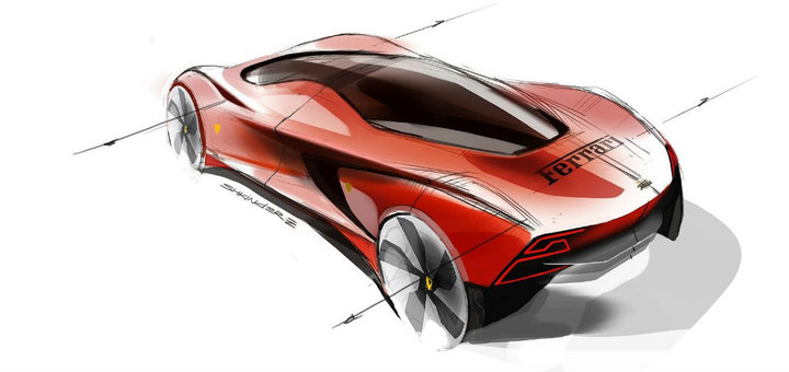 Automobile design，design sketch，