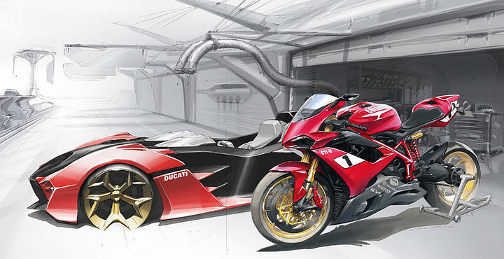 Automobile design，design sketch，