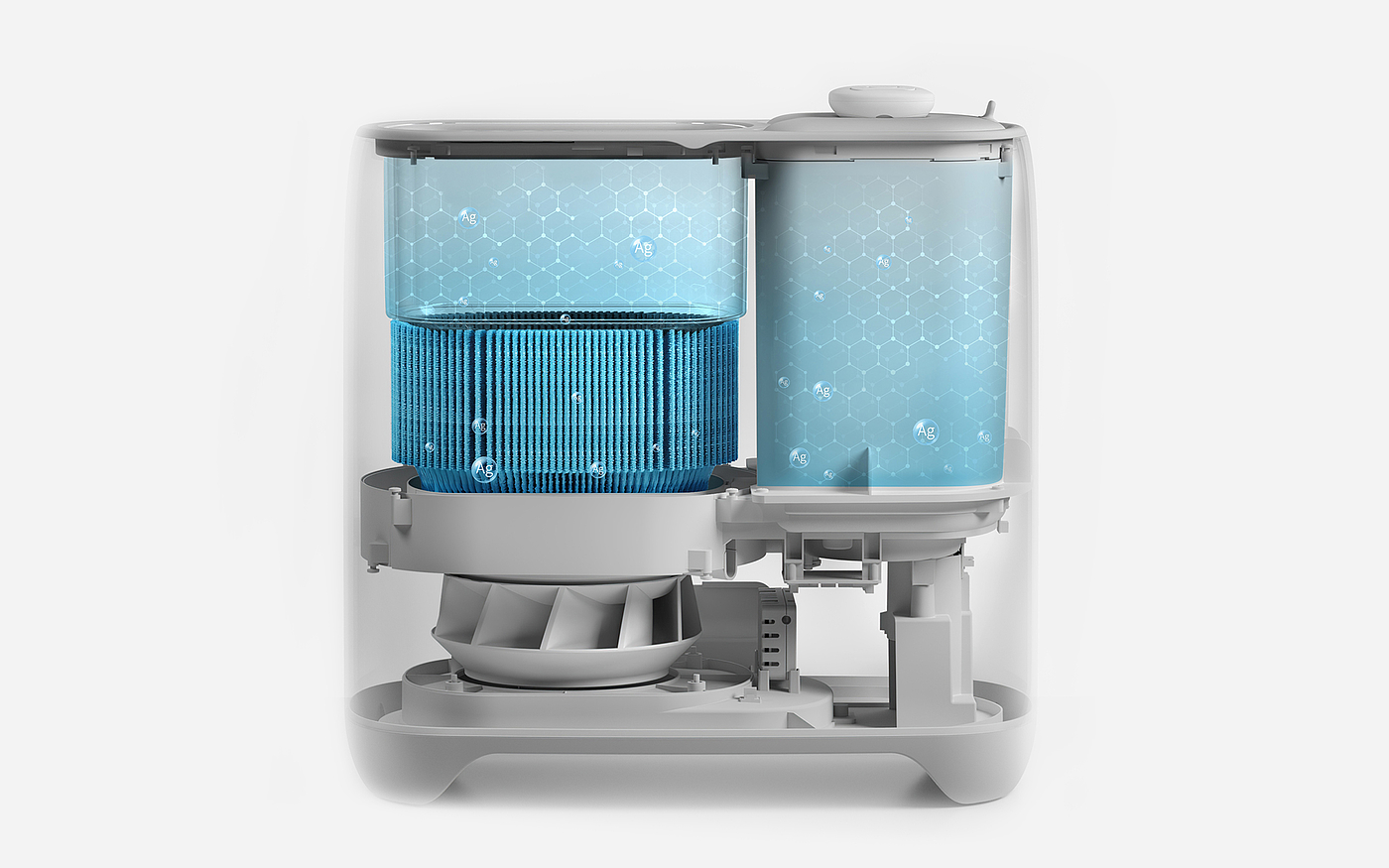 Pure humidifier，Cold evaporation，Nanfeng industrial design，