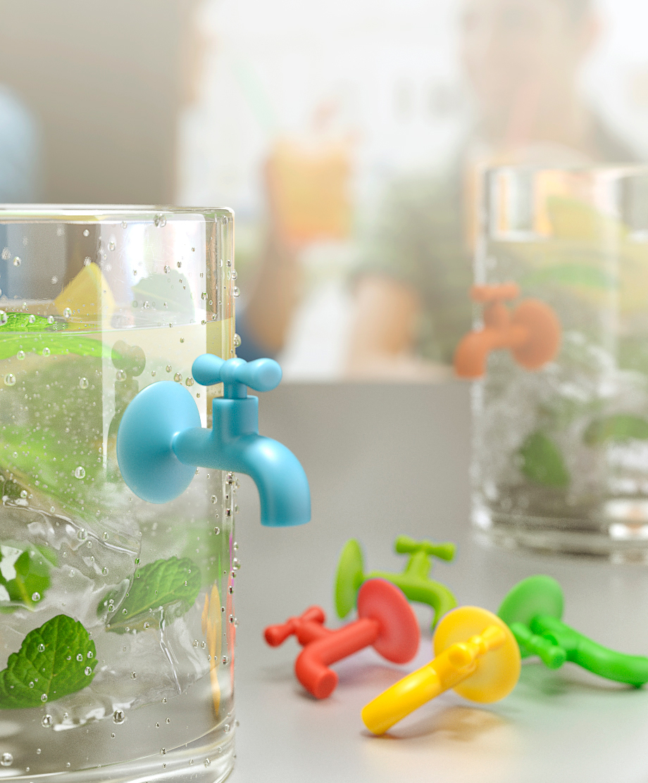 Cup mark，water tap，gadget，Home creativity，