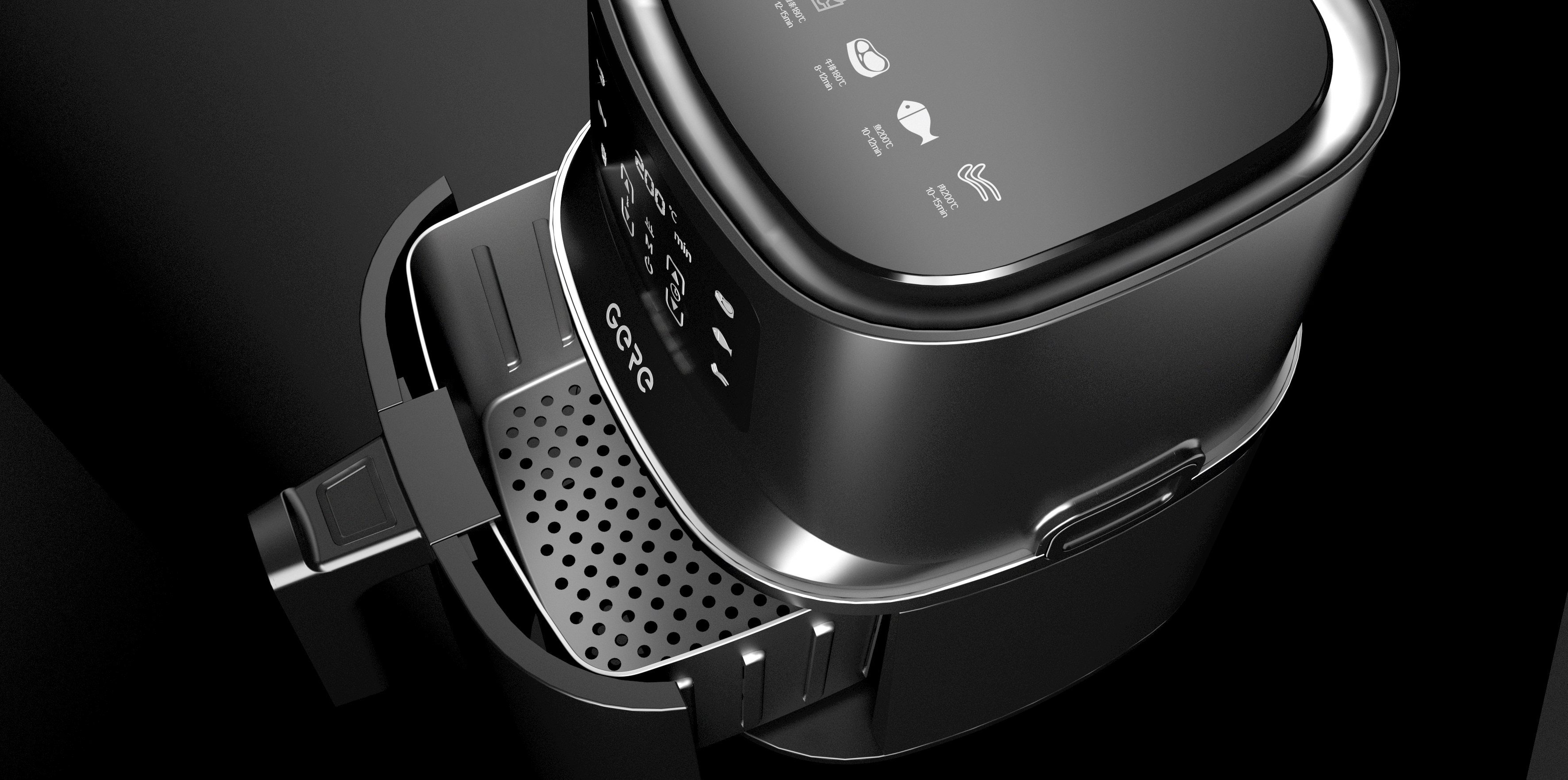 household electrical appliances，Air fryer，delicious food，health food，Healthy diet，Oil free health，Food production，