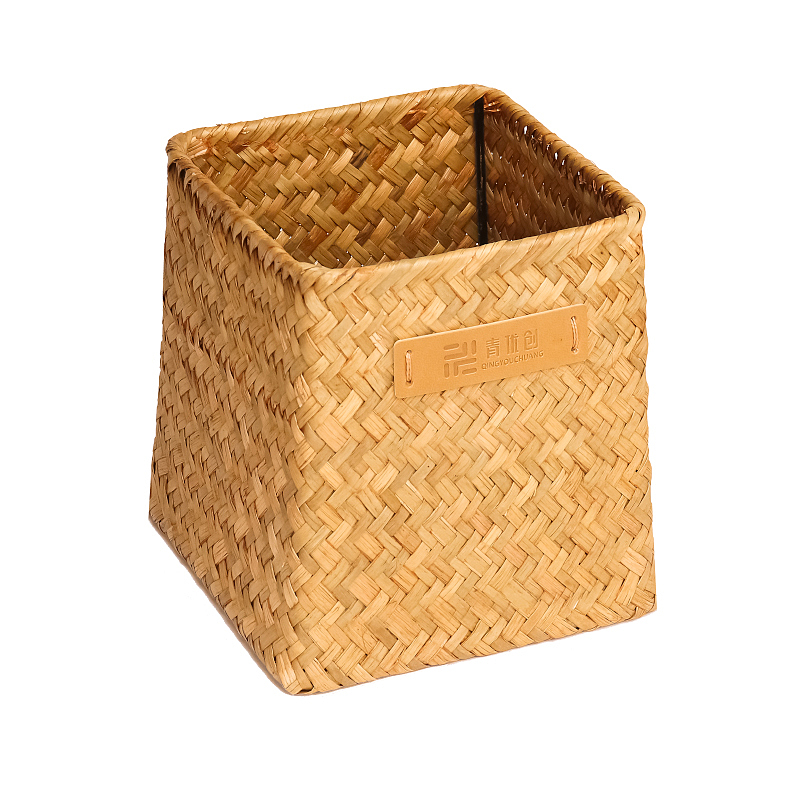 Straw flower basket，Woven vase，Floral ornaments，Pastoral style，