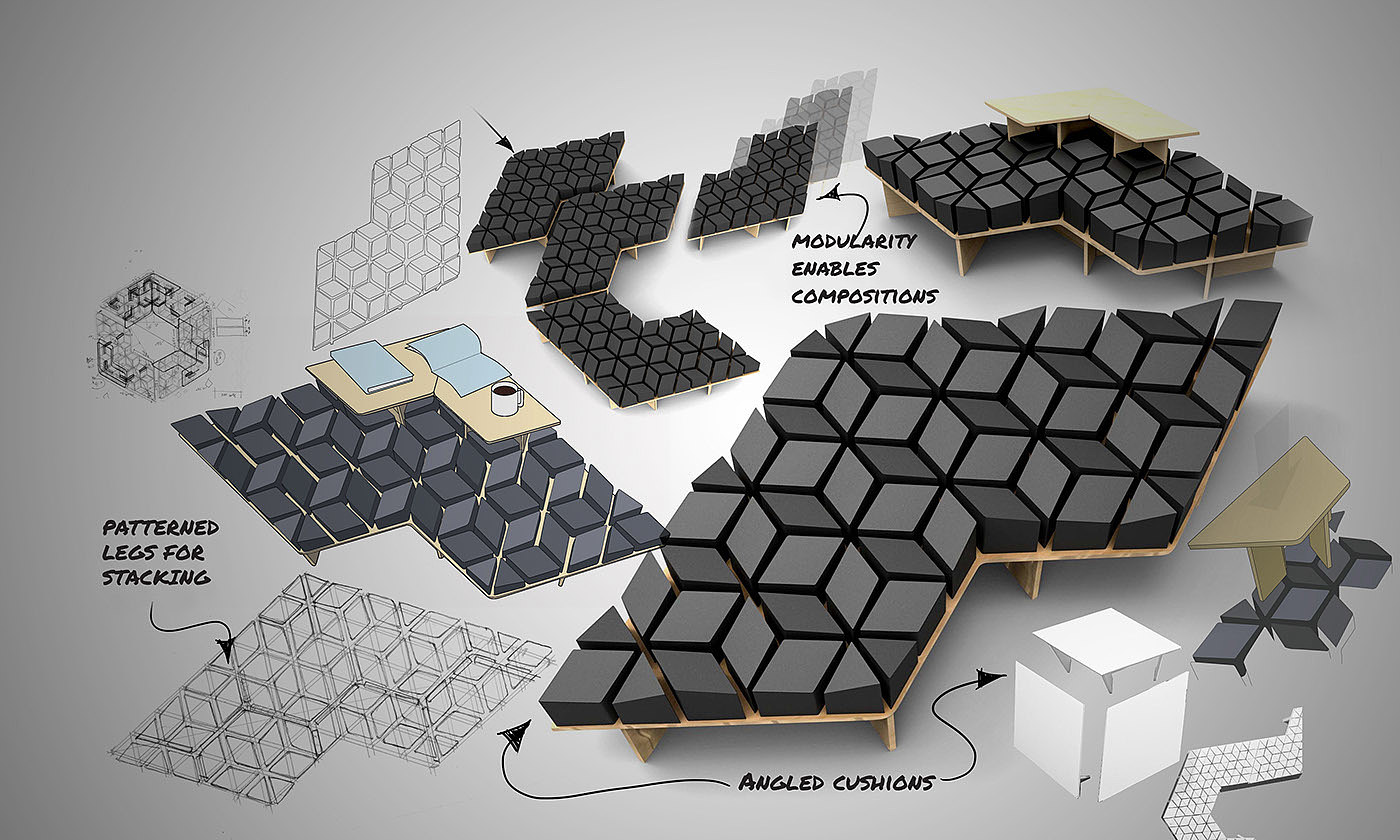 Impression furniture，Idea Creative Award，Modular furniture，Creative home，