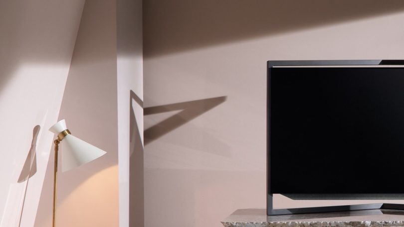 esthetics，loewe，Curved TV，Metal frame，Home video system，