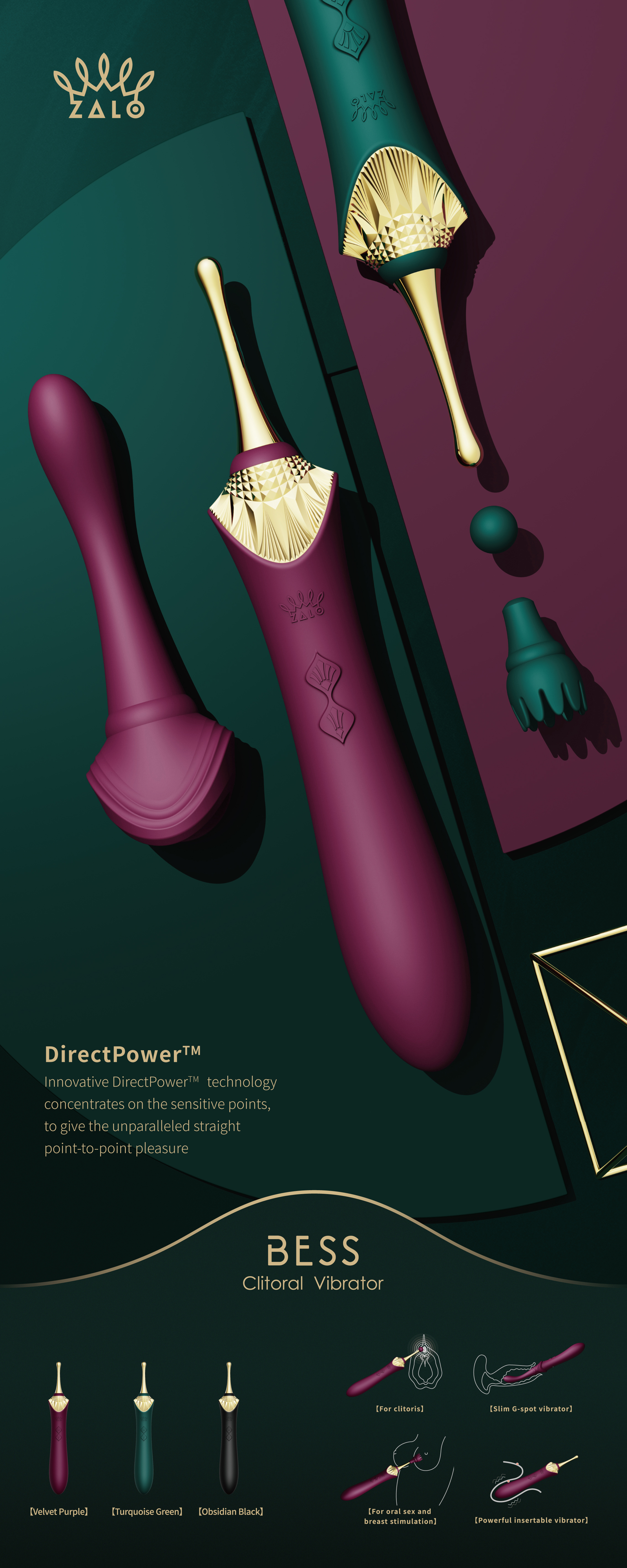 Sex toy，vibrating spear，Green，Egypt series，Creative design，
