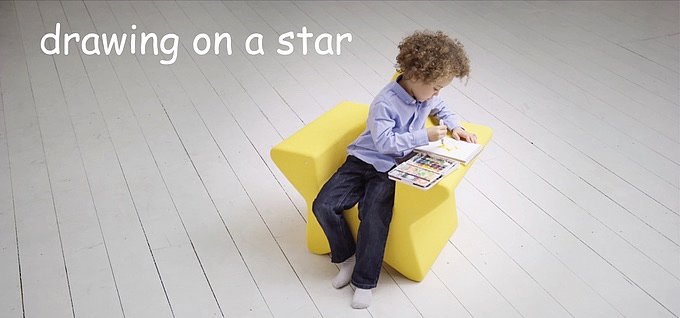 Star chair，child seat，waterproof，Recyclable materials，luminescence，