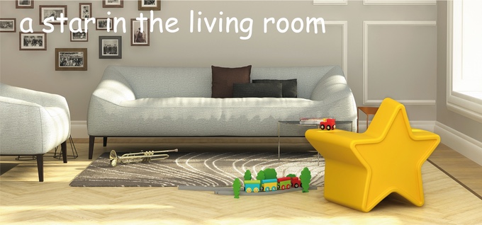 Star chair，child seat，waterproof，Recyclable materials，luminescence，