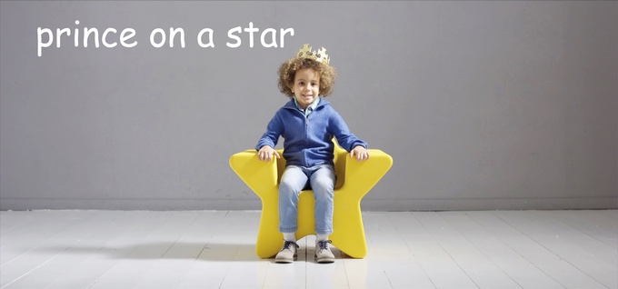 Star chair，child seat，waterproof，Recyclable materials，luminescence，