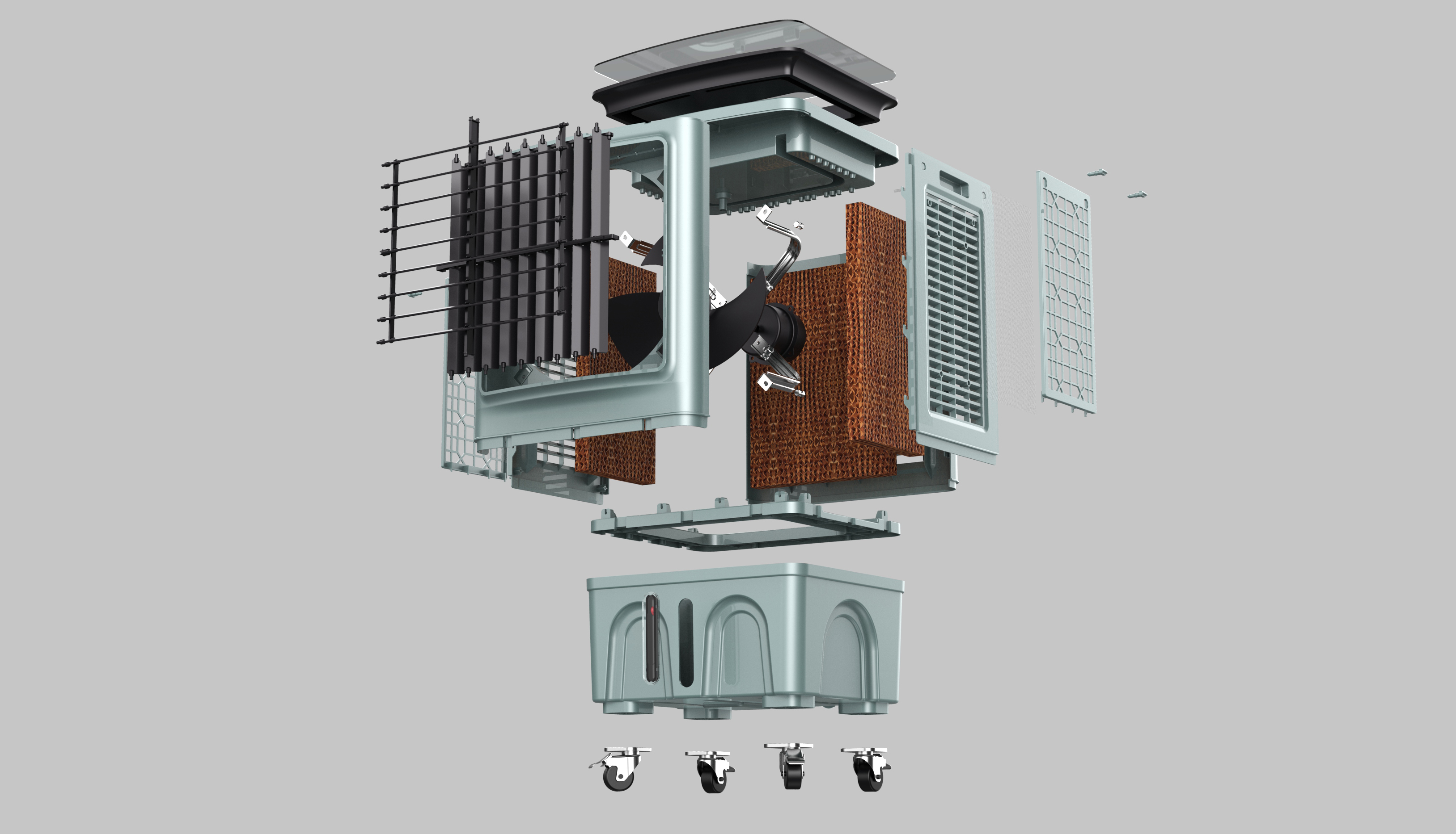 Air cooler，Industrial electrical appliances，Hot summer，product design，Pictographic industrial design，