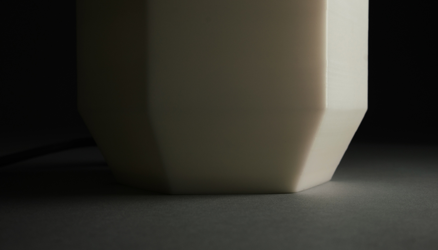 gemstone，Arco table lamp，Inspiration and inspiration，3D printing，product design，