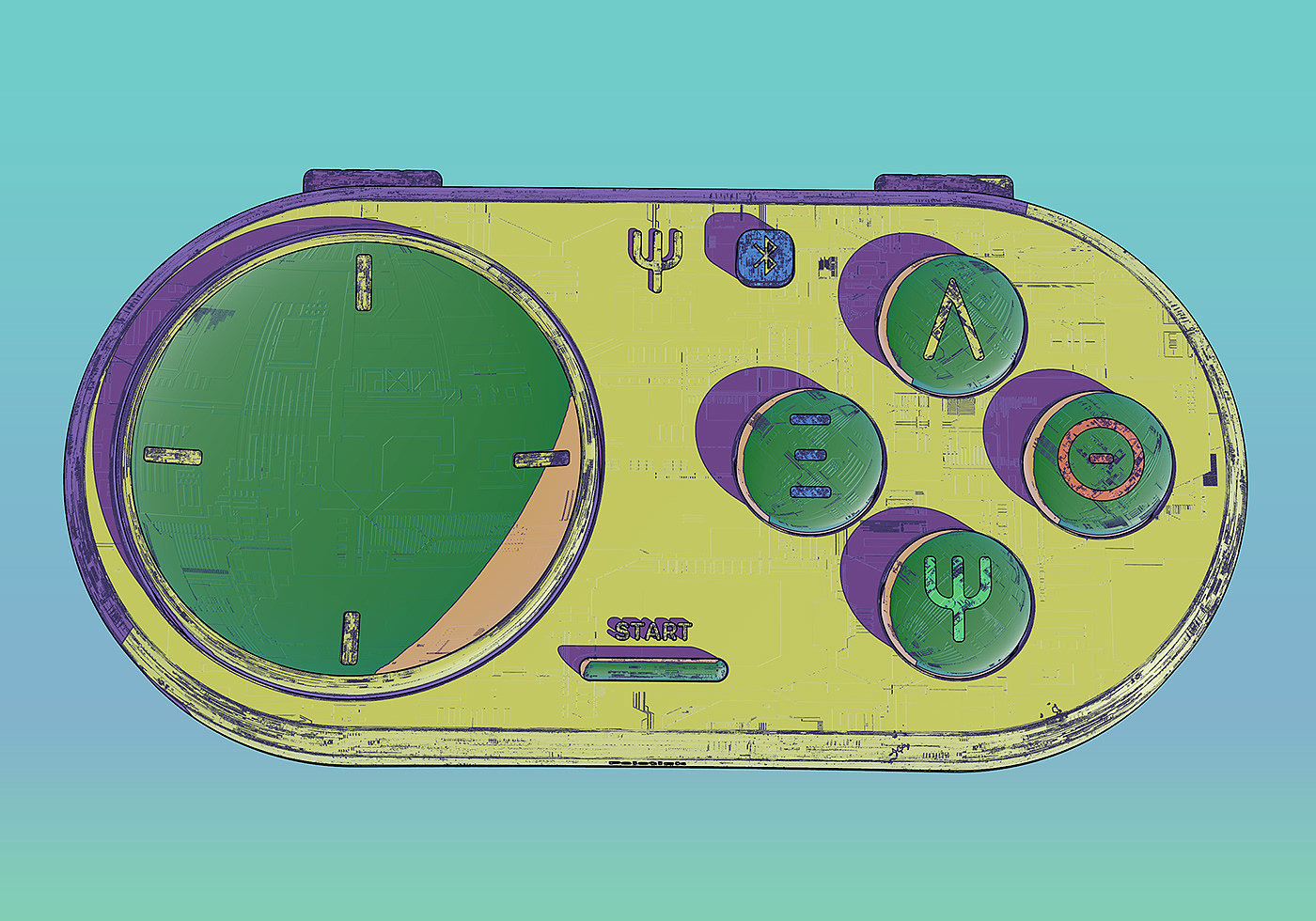 Psychistic，portable，controller，game，