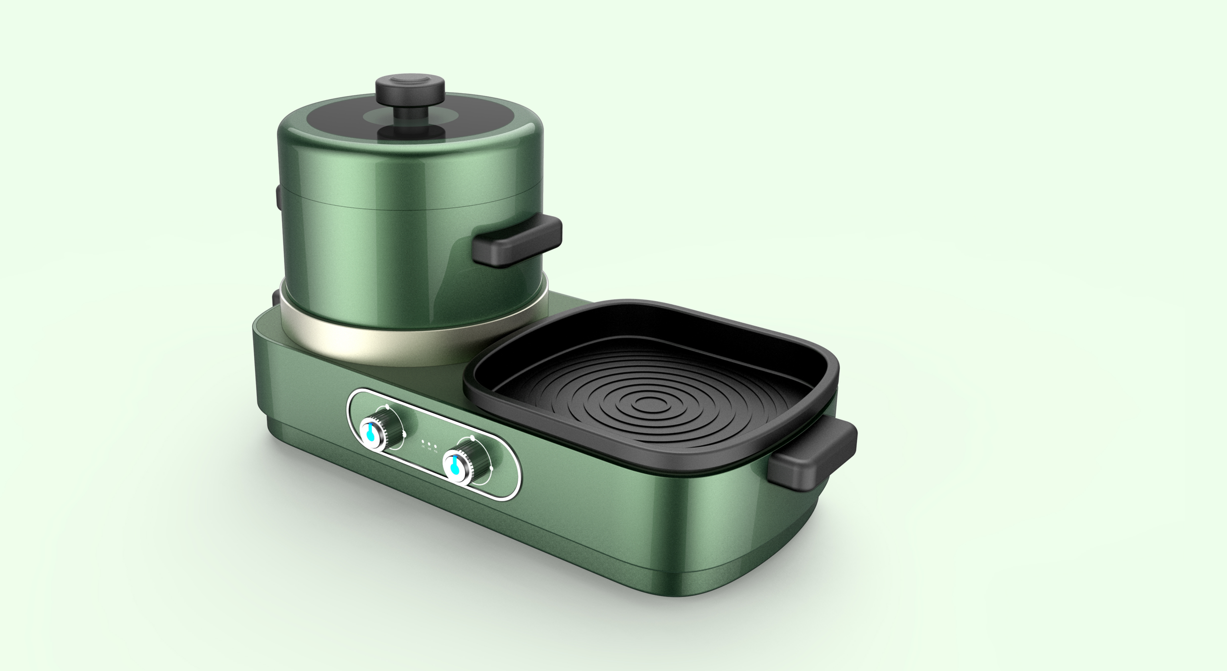 Design of multifunctional cooker，Kitchen appliance design，industrial design，Shenzhen design company，Shenzhen Industrial Design，