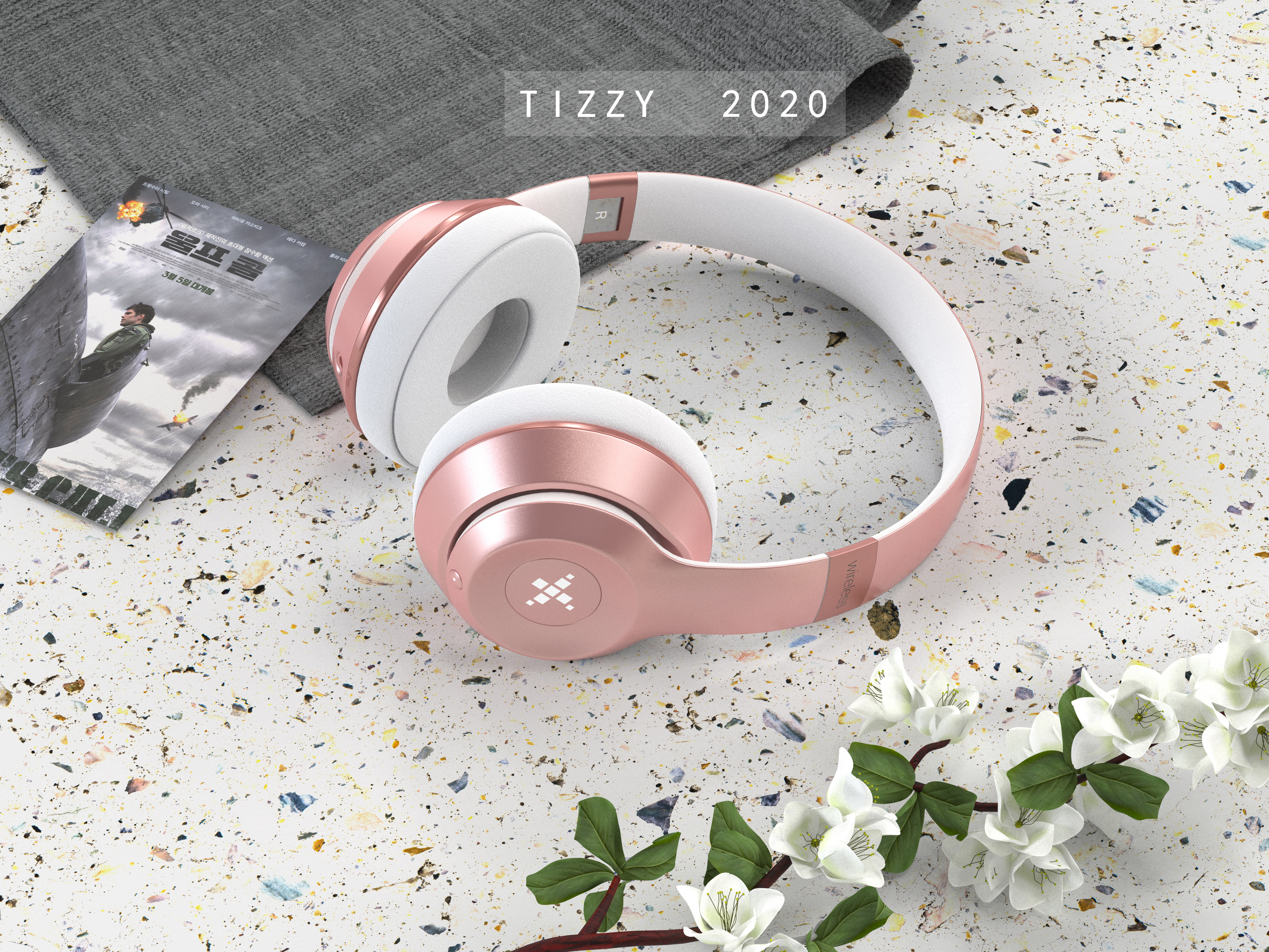 industrial design，keyshot，headset，Scene matching，