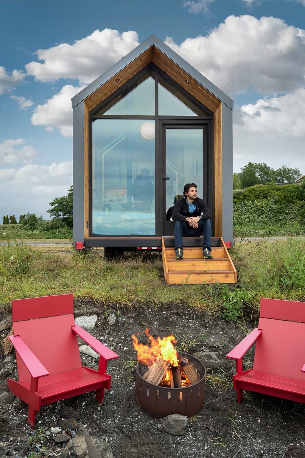 Modern Shed，Backyard shed，Portable house，With wheels，