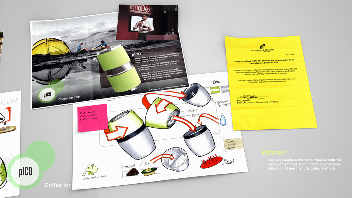 Pico coffee machine，Water cup，Sealed container，Multifunctional collection，