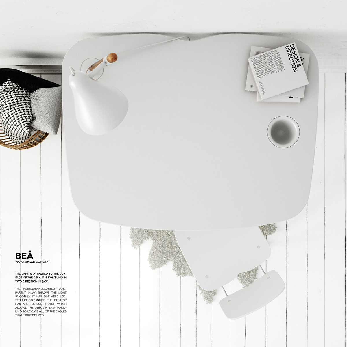 simplify，simple and easy，working space，furniture design ，