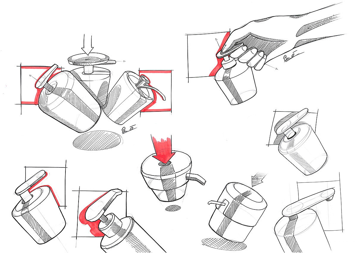 Hand drawn draft，Design appreciation，