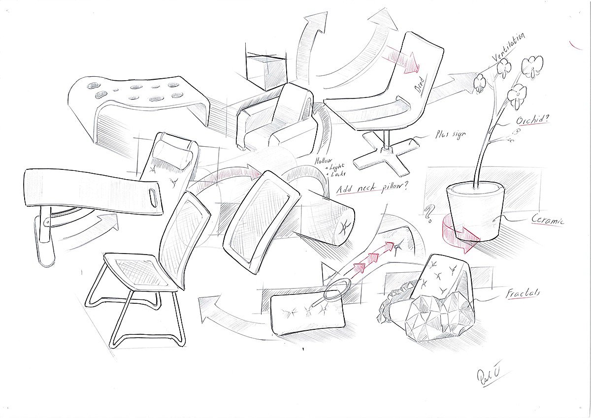 Hand drawn draft，Design appreciation，