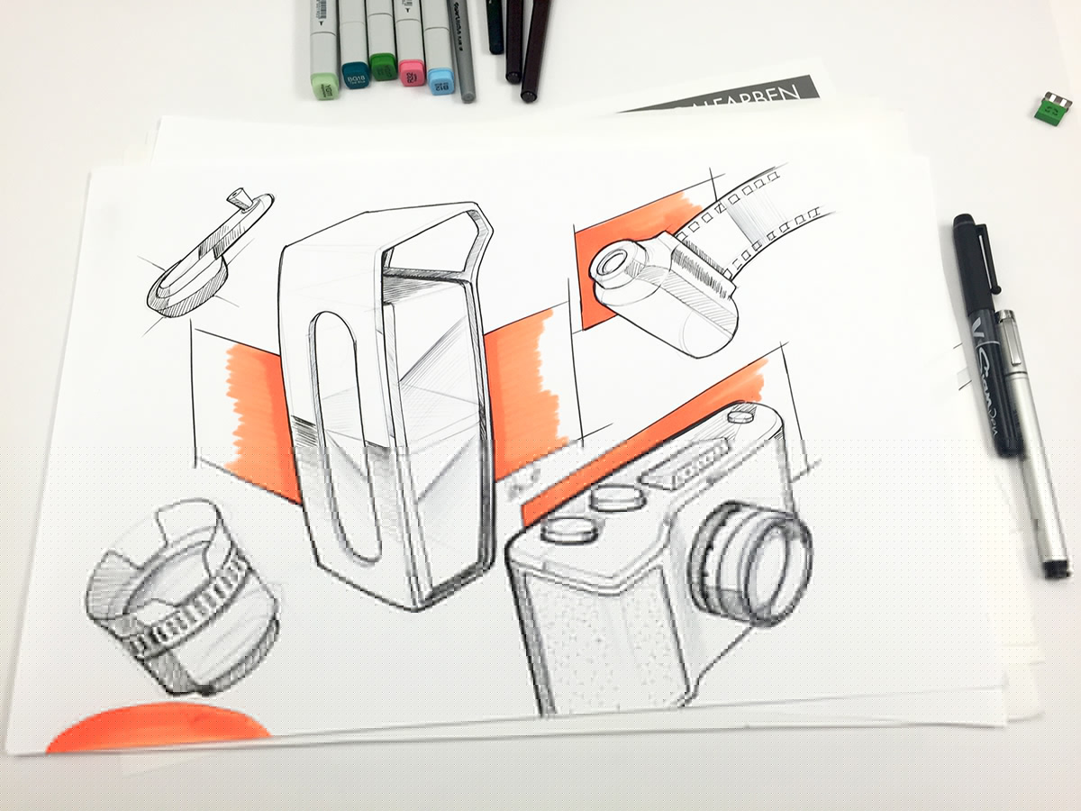 Hand drawn draft，Design appreciation，