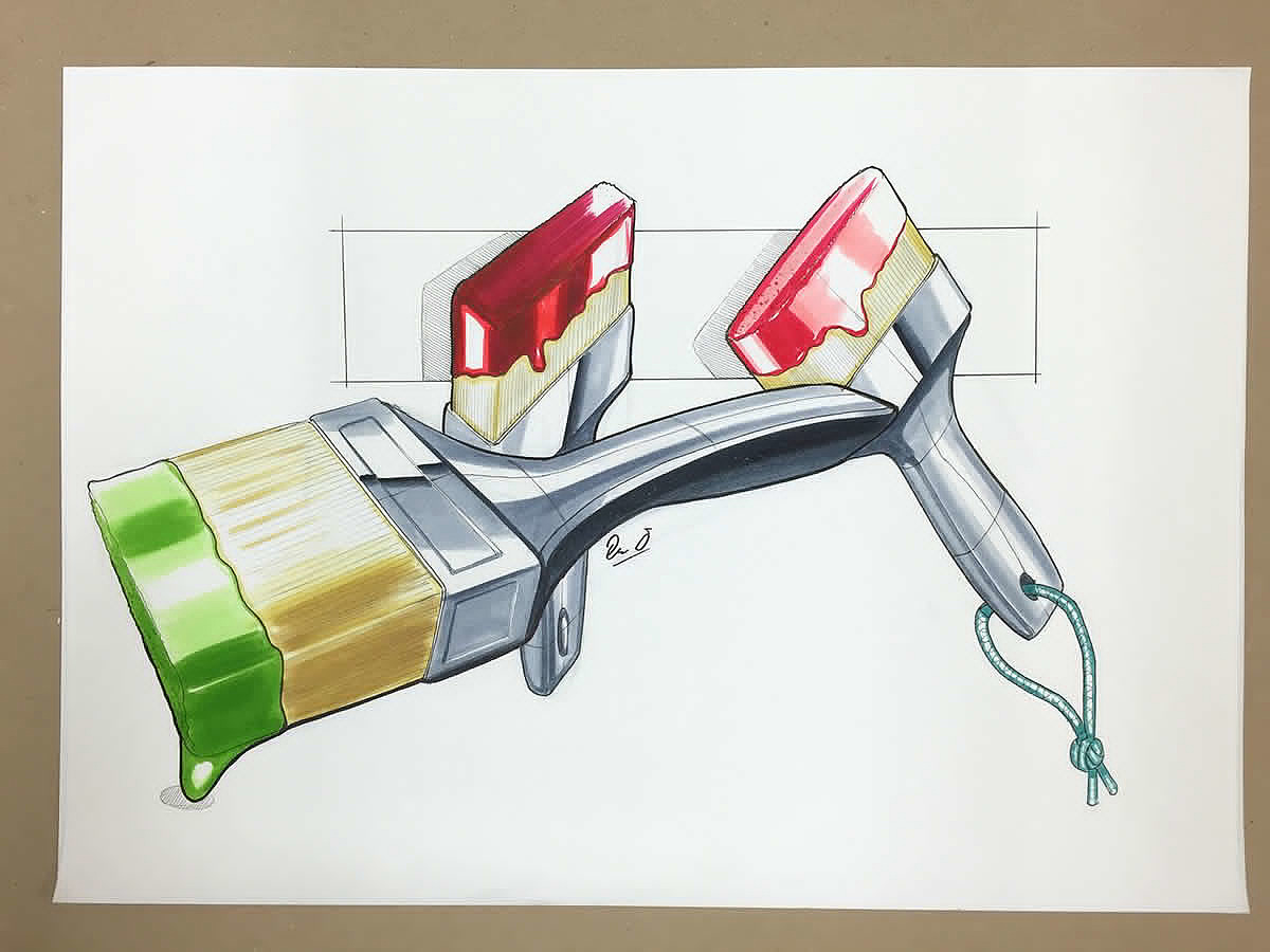 Hand drawn draft，Design appreciation，