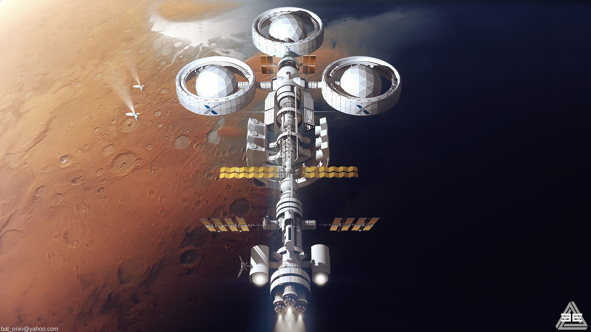 space ship，conceptual design，space station，