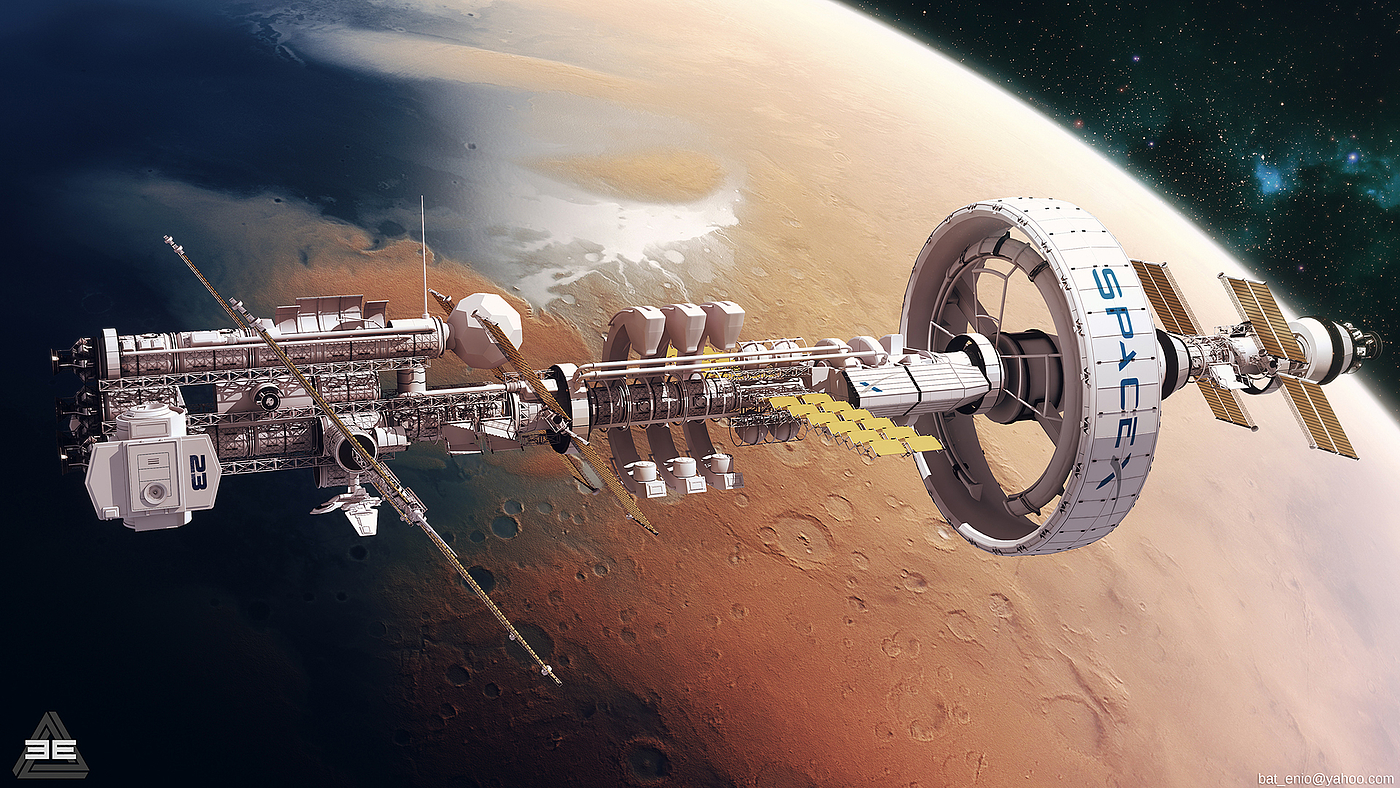 space ship，conceptual design，space station，