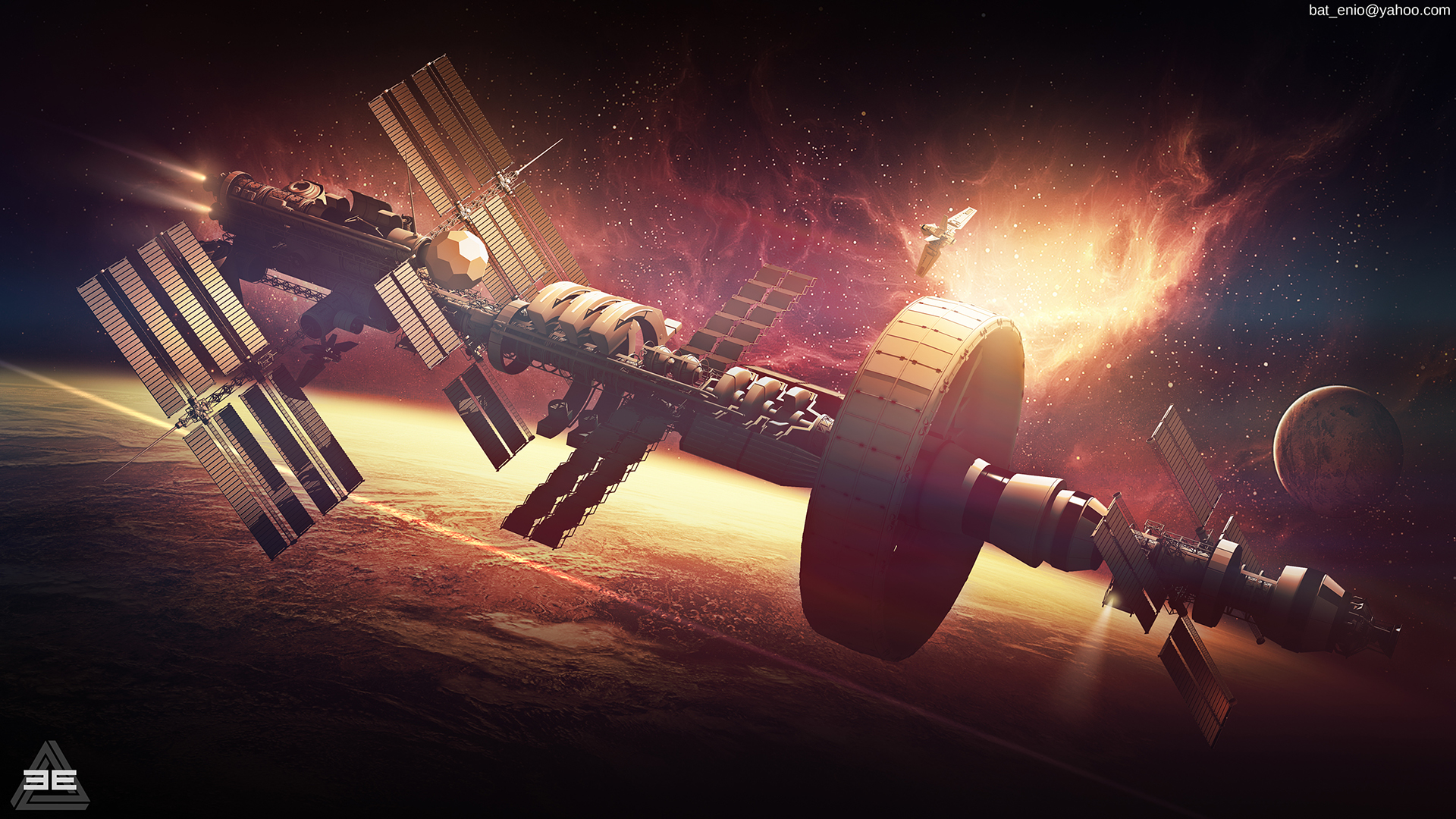 space ship，conceptual design，space station，