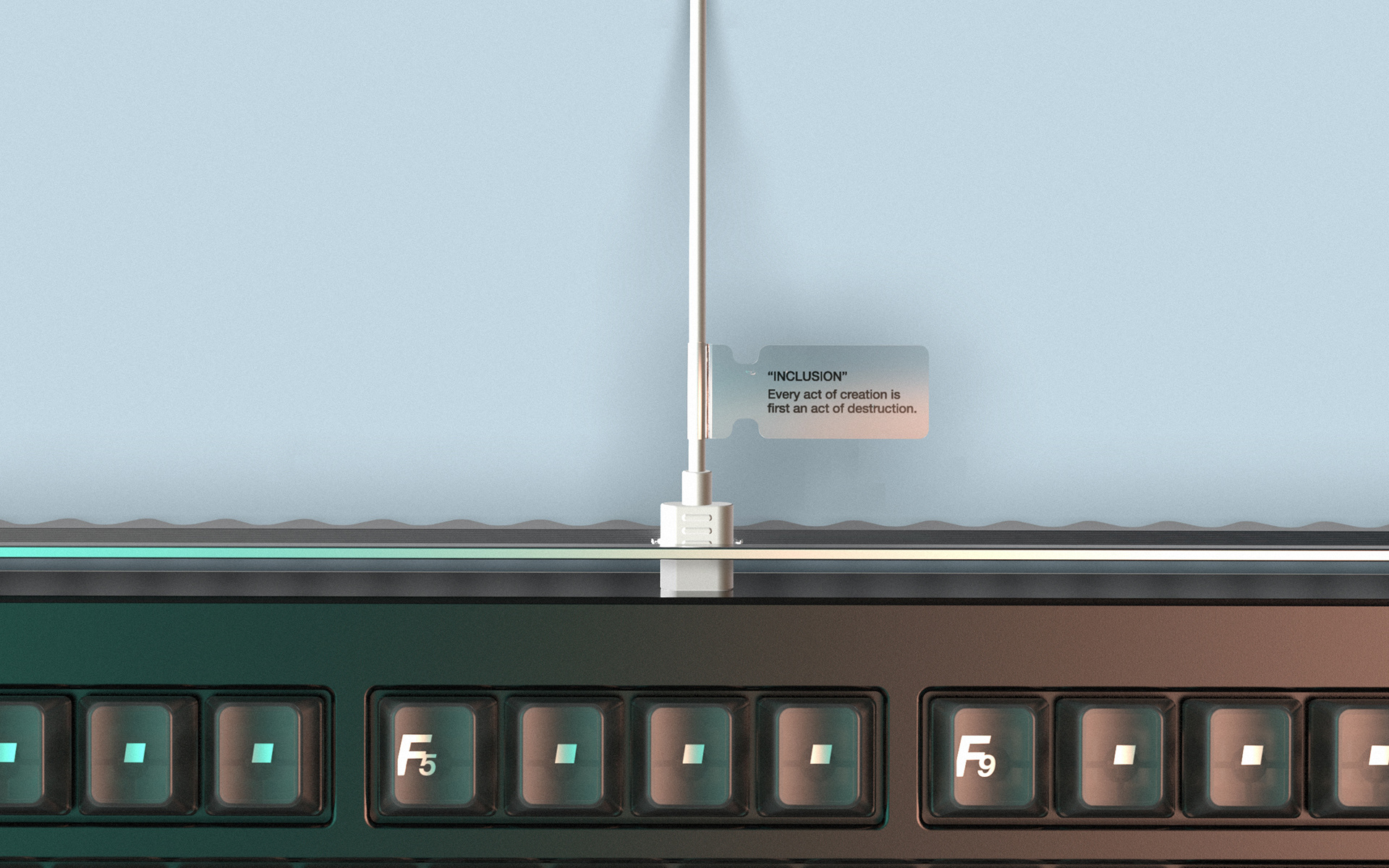 INCLUSION，keyboard，Excavator fork，