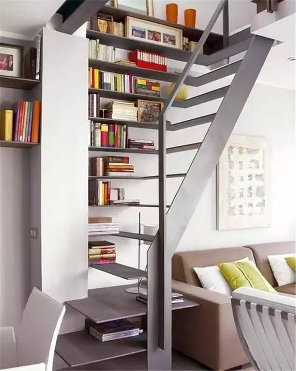 Interior design，Attic stairs，Space utilization，Material matching，