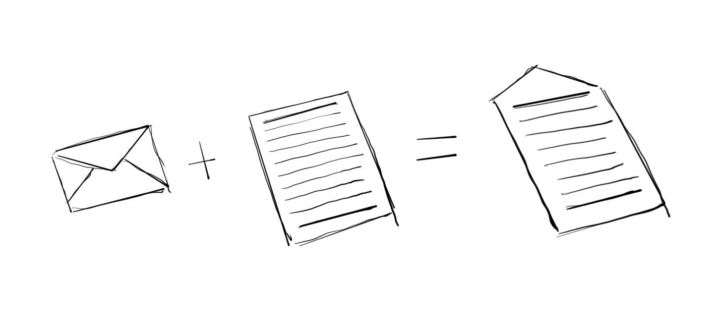 letter，envelope，Unconscious design，