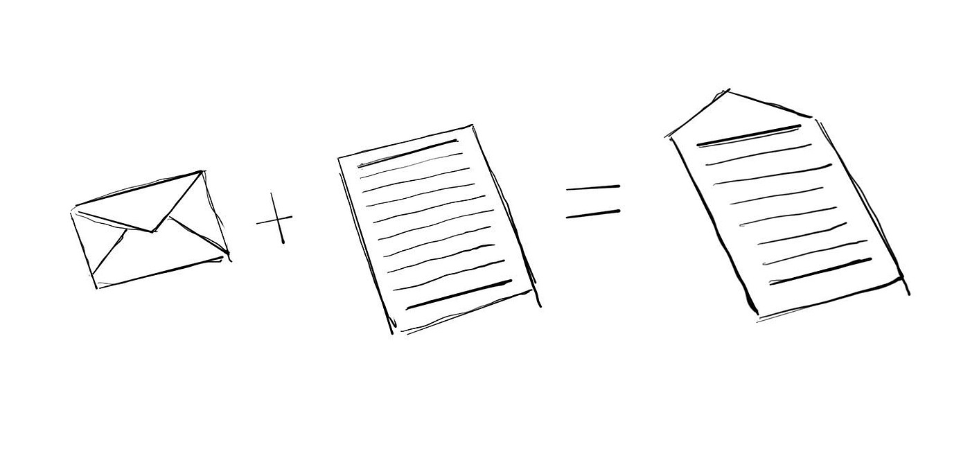 letter，envelope，Unconscious design，