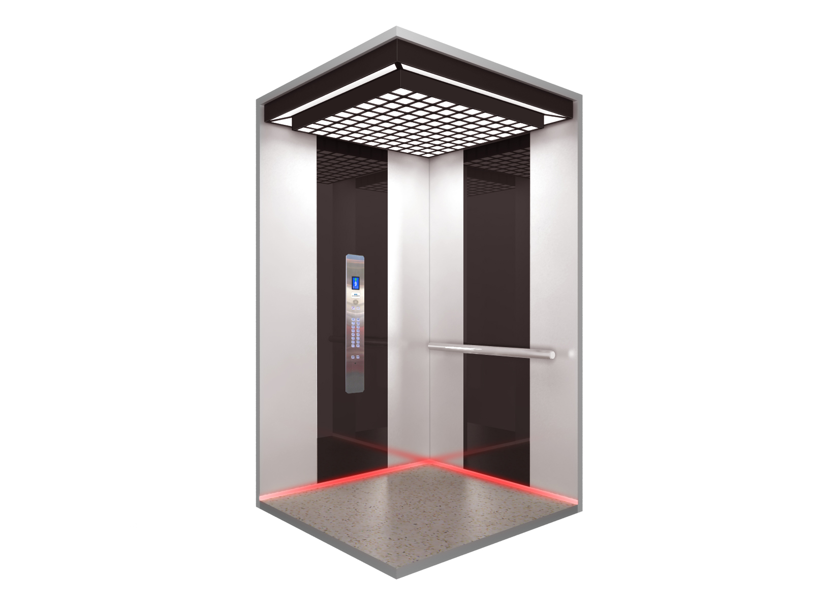 Elevator car，External call，Elevator.，Lift car，Button，