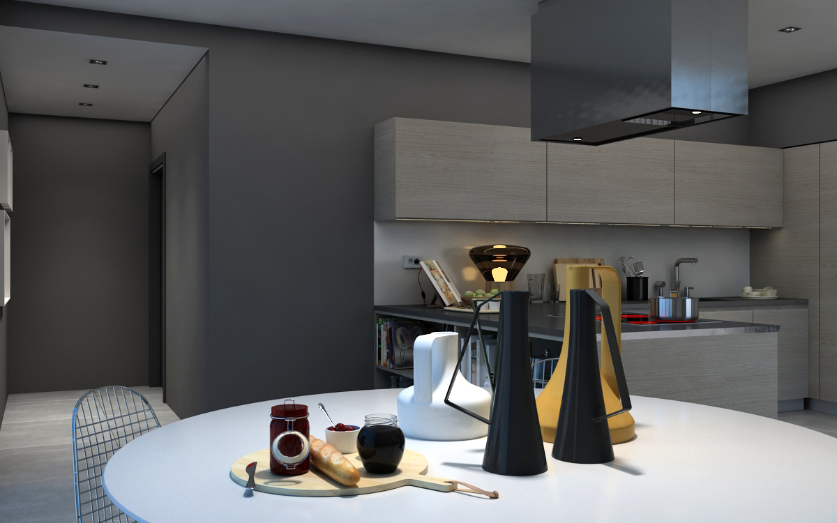Kitchen design，Interior decoration，Interior design，Design modeling and process，