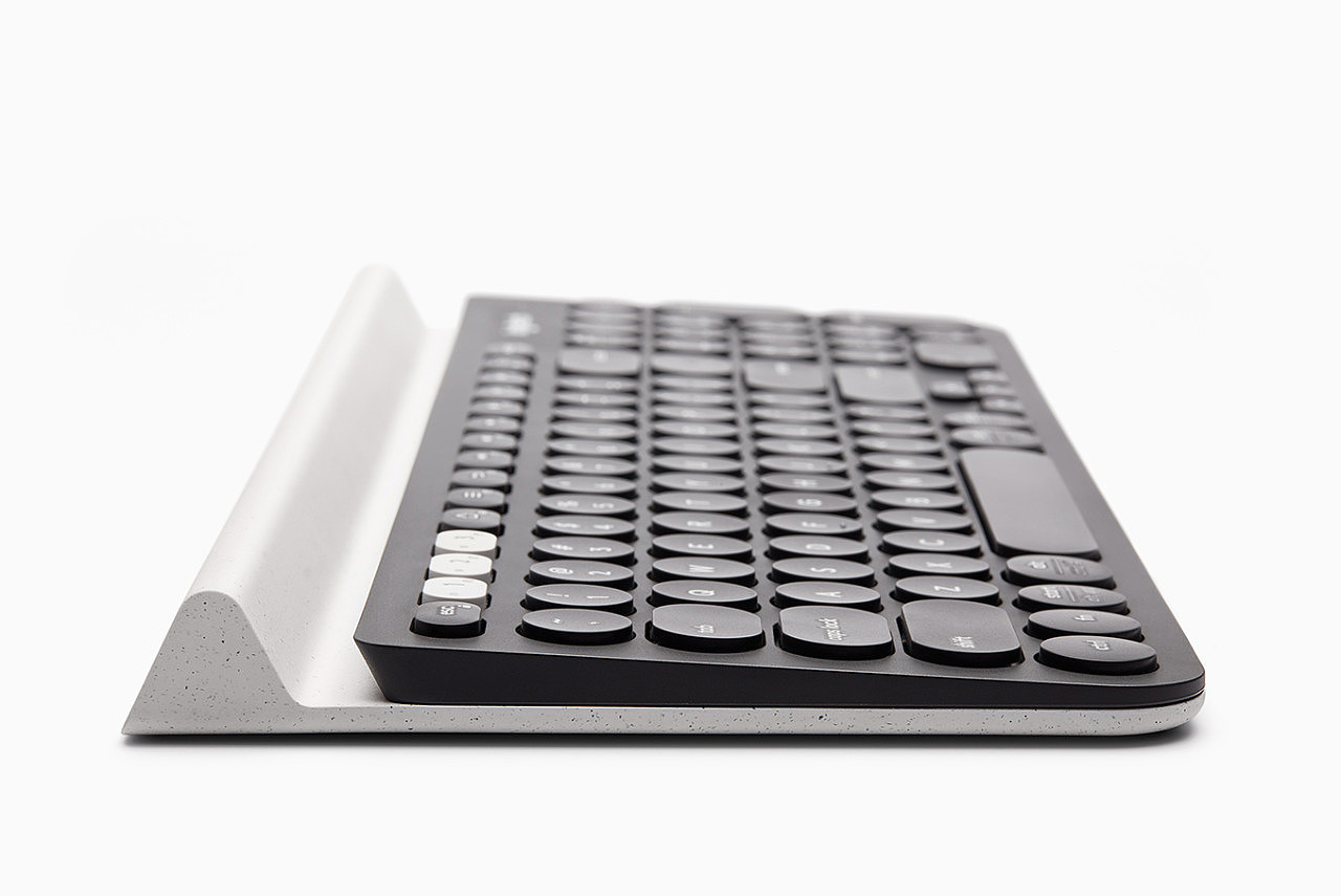 black and white，simple，keyboard，k780，Logitech，