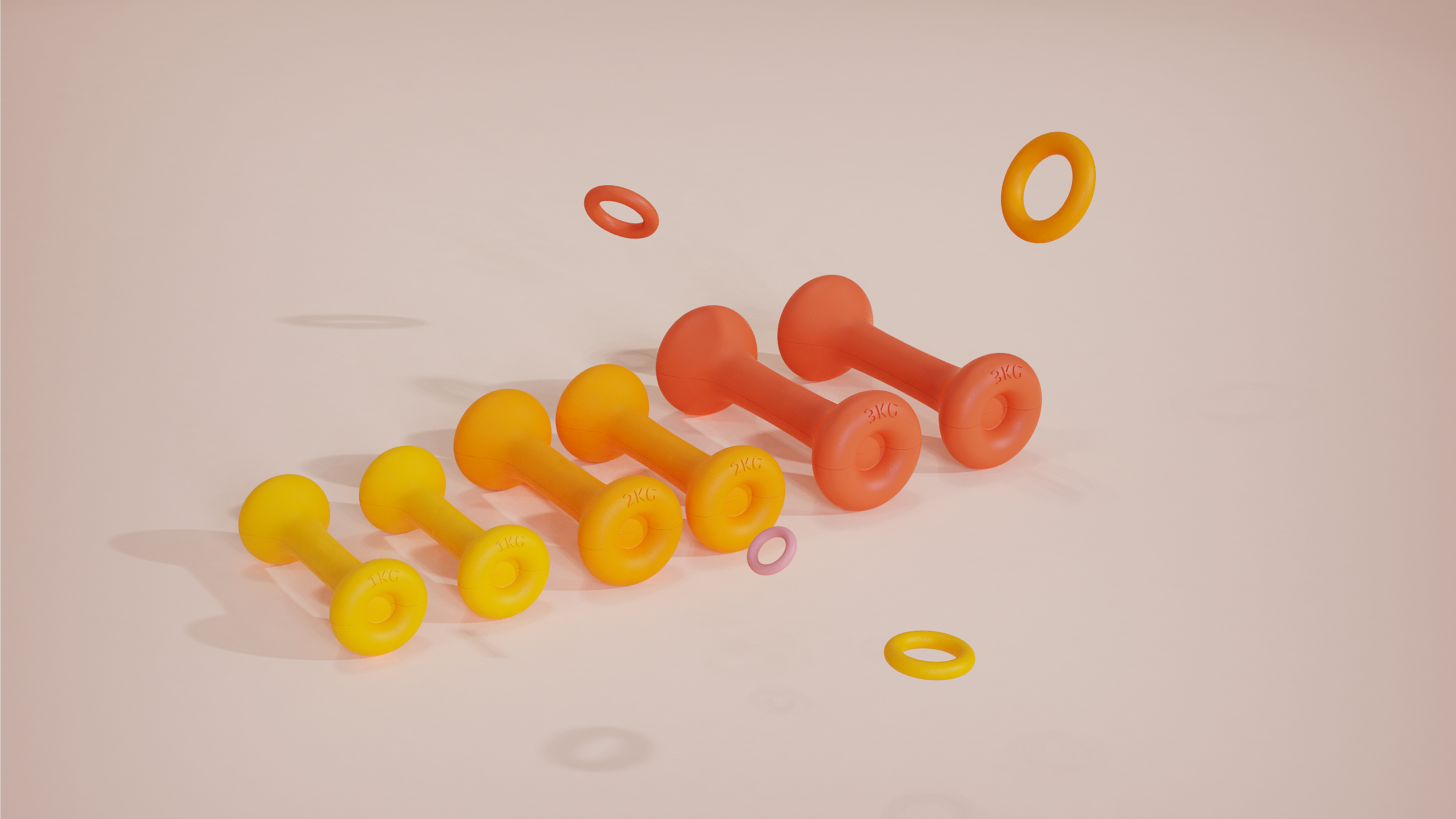 dumbbell，Lady dumbbell，Bodybuilding，