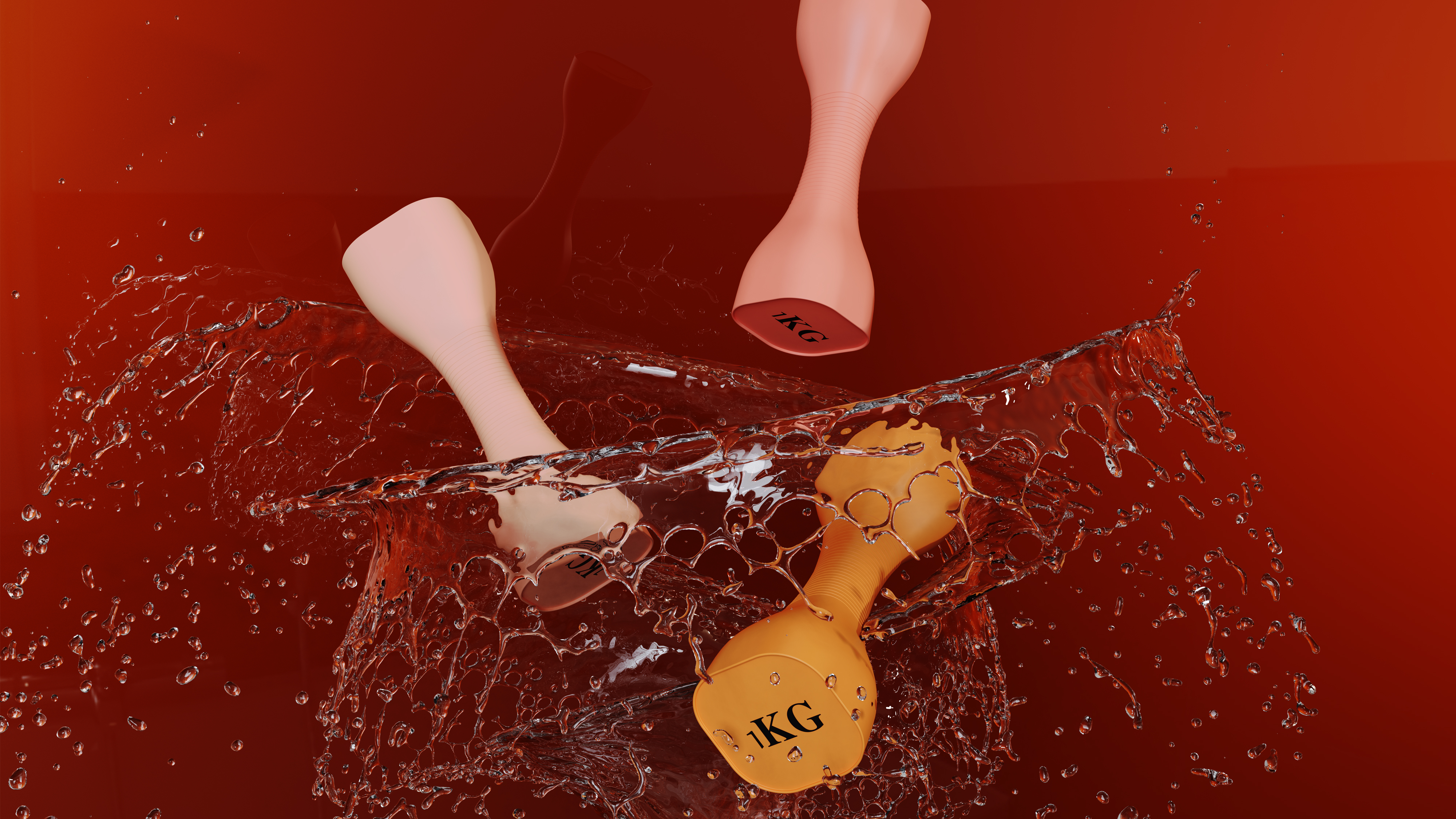 Lady dumbbell，dumbbell，Bodybuilding，motion，