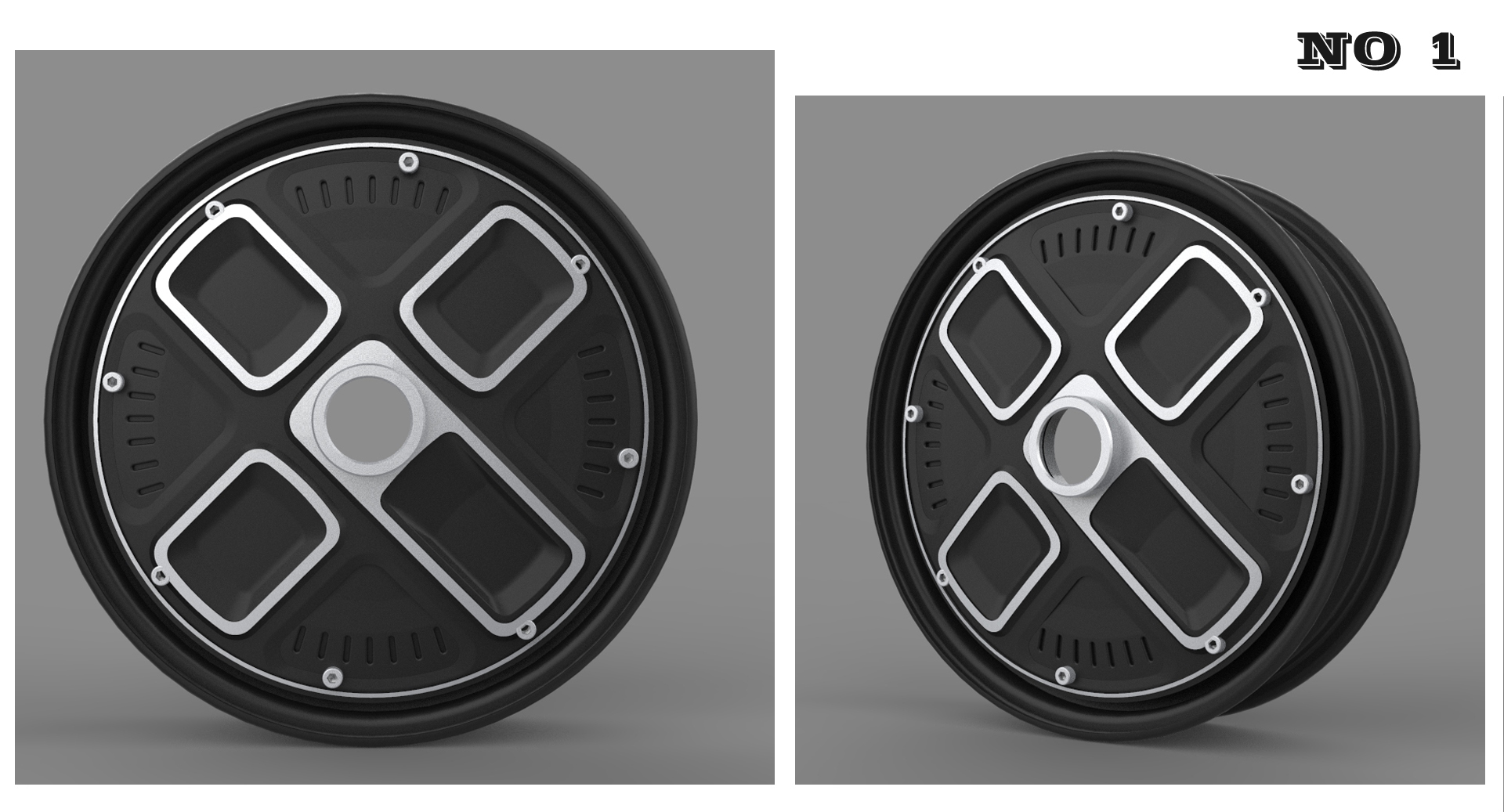 Front wheel motor design，