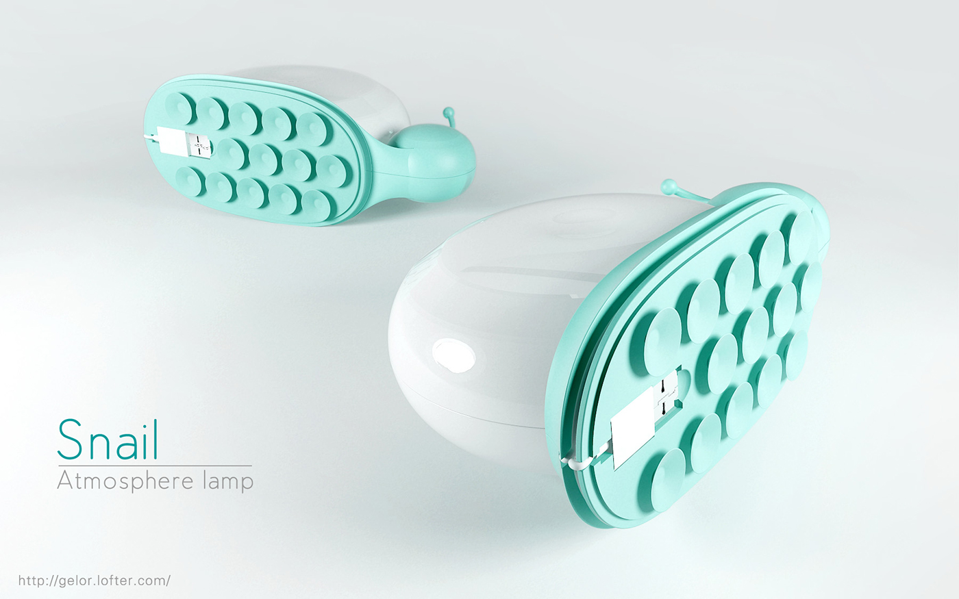 USB interface，simple，lovely，snail，Atmosphere lamp，
