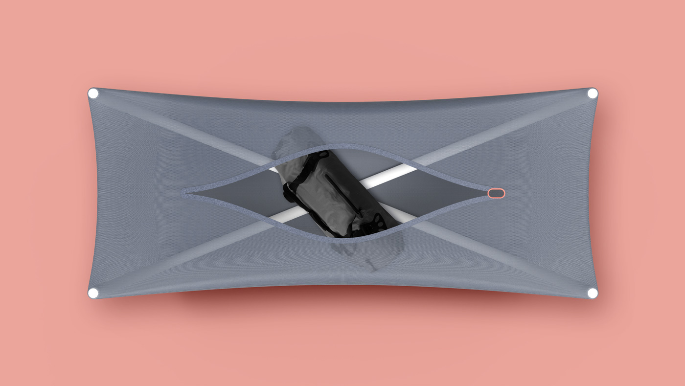 Bird's nest airport storage bed，Red dot ，award-winning work，Travel supplies，