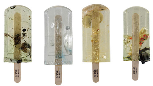 water pollution，student，environment protection，Sewage popsicle，